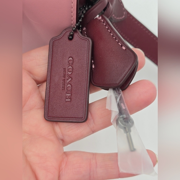 Coach Studio Bag Brass/ Pink Multi - Picture 14 of 16